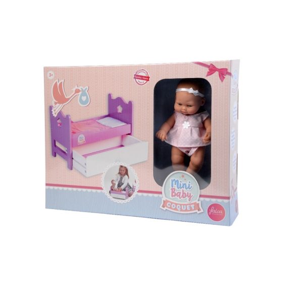 Falca Mini Baby Coquet Wooden Storage Drawer And A Doll Size 28Cm