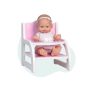 Mini Baby Doll with Wooden High Chair
