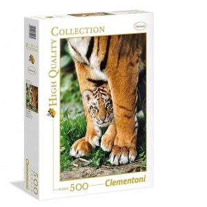 Clementoni Tiger-Scatola Quadrata 500 Pcs Puzzle