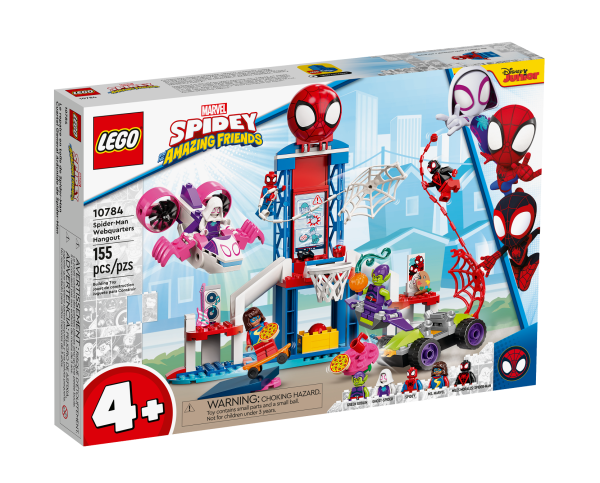 LEGO Marvel Spidey and His Amazing Friends Spider-Man Webquarters Hangout Building Kit 