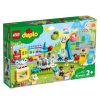LEGO DUPLO Town Amusement Park 10956 Fairground Building Toy with a Train, Ferris Wheel, Horse Carousel and More