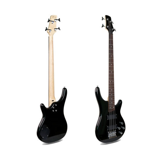 Smiger 4 Strings Electric Bass Guitar Bass, Black - G-B3-4-BK