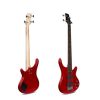 Smiger 4 Strings Electric Bass Guitar Bass, Red - G-B3-4-RD