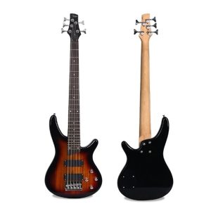 Smiger 5-String Electric Bass Guitar, Sunburst – G-B3-5-3TS