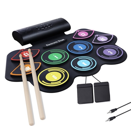 Artland Electronic Hand Roll Digital Drum Black And White