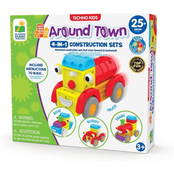 Techno Kids 4 in 1 Construction Sets - Around Town