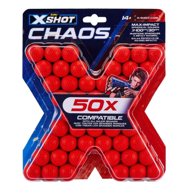 X-Shot Chaos 50 Dart Balls Refill