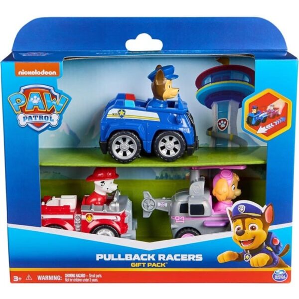 PAW Patrol Pull Back Rescue Racer Triple Pack