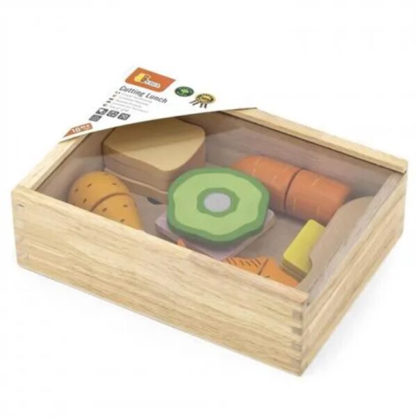 Viga Toys - Wooden Cutting Lunch Set