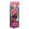 Barbie Soccer Doll, Blonde Ponytail, Colorful #9 Uniform, Soccer Ball, Cleats, Tall Socks, Great Sports-Inspired Gift for Ages 3 and Up