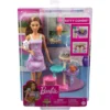 Barbie Kitty Condo Doll and Pets Playset Doll (Brunette), 1 Cat, 4 Kittens, Cat Tree & Accessories, Toy for 3 Year Olds & Up