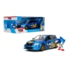 Sonic The Hedgehog 1:24 2012 Subaru Impreza WRX STI Die-cast Car & Sonic Figure, Toys for Kids and Adults