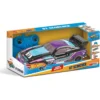 Mondo Motors Hot Wheels GT Scorcher Model 1:24 Scale Up to 8 km/h Speed Toy Car for Kids 63822 with LED Lights in the Body Purple/Light Blue